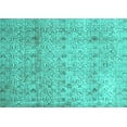 thumbnail image 1 of Ahgly Company Machine Washable Indoor Rectangle Persian Turquoise Blue Traditional Area Rugs, 2' x 3', 1 of 4