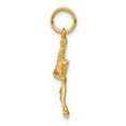 thumbnail image 2 of Solid 14k Yellow Gold Polished 3 D Stork Charm, 2 of 3
