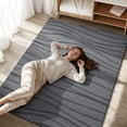 thumbnail image 6 of Buganda Modern Area Rug, Soft Non-Slip Rug for Living Room Bedroom, Machine Washable, 8'x10', Dark Grey, 6 of 6