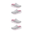 thumbnail image 4 of Sonducket 1 par de toboganes de cubierta de malla para mujer, zapatillas de viaje transpirables de diseño Simple, suela de EVA, calzado de gris rosa talla 46 2piezas, 4 of 6