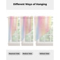 thumbnail image 4 of Pink Purple Swag Valances for Windows, Modern Colorful Ombre Abstract Tie Dye Art Rod Pocket Sheer Valances for Large Windows, Swag Toppers Light Filtering for Kitchen Living Room 2 Panels 36''x63'', 4 of 6