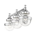 thumbnail image 2 of Livex Lighting - Oldwick - 3 Light Bath Vanity in New Traditional Style - 24, 2 of 14