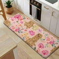 thumbnail image 5 of Golden Retriever with Flowers Kitchen Rug Mat,Kitchen Runner Rugs Non Skid Washable,Decorative Kitchen Floor Mats for Kitchen,Sink,Laundry,17"x47.2", 5 of 7