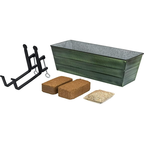 Bloom Box Garden Growing Kit Medium Green with Clamp-On Brackets