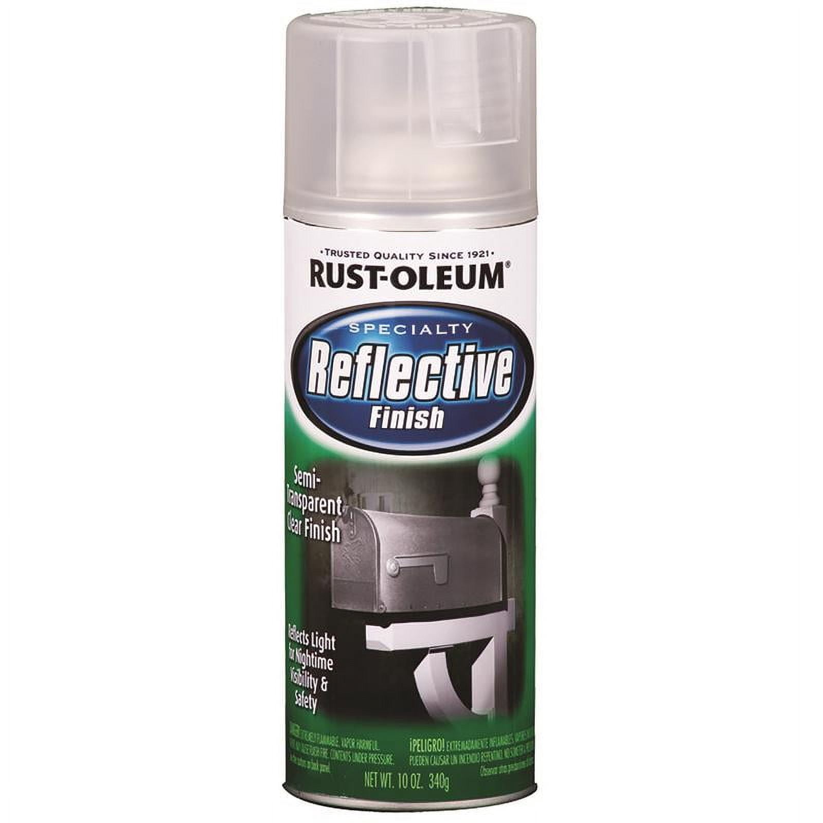 (5 pack) 10 oz Rust-Oleum 214944 Clear Specialty Reflective Finish Spray Paint