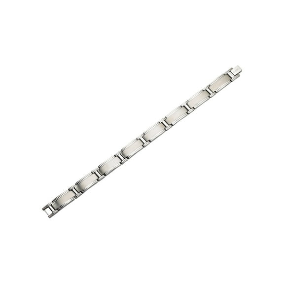 Gem & Harmony Mens Bracelet in Stainless Steel 9.5 inch for Men