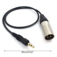 thumbnail image 5 of 3.5mm Trs Male To Xlr Male Wireless Receiver Output Mic Balanced Cable For Uwp V1/d11/for D2 0.14in Trs Cable, 5 of 5