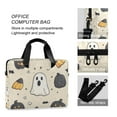 thumbnail image 4 of FORMRS 16" Laptop Bag Carrying Sleeve Case with Handle Travel Shoulder Briefcase, Halloween Black Pumpkins, 4 of 8