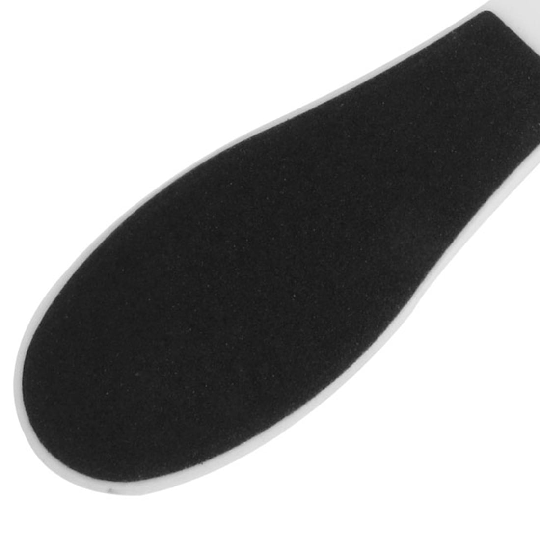 Unique Bargains White Plastic Handle 2 Sides Remover Foot File Massage Pedicure Tool