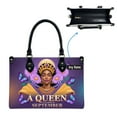 thumbnail image 4 of Personalized Leather Handbag with Zipper for African American Woman, Custom Purses Gift For Black Women, Mother's Day Gift, Church Bags for Women, Bible Bag, Purses For Moms, Black Queen Bags U2D8xP, 4 of 6