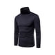 thumbnail image 1 of Minnieouse Camisa térmica de algodón de cuello alto para hombre, jersey de manga larga de Color sólido, ropa interior para dormir en casa y en la escuela Ropa interior Gris oscuro S Minnieouse AP013664-04, 1 of 6