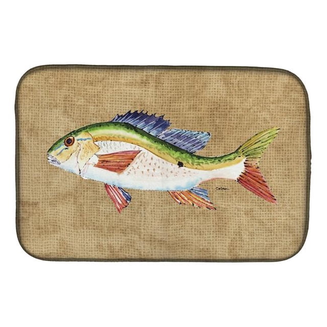 Carolines Treasures 8816DDM Rainbow Trout Dish Drying Mat