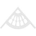 thumbnail image 4 of Ekena Millwork 48"W x 28"H x 1"P (14/12) Pitch Classic Wagon Wheel Architectural Grade PVC Gable Pediment, 4 of 5