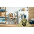thumbnail image 2 of Ahgly Company Tapis Rectangulaire Lavable en Machine Intérieur Transitionnel Jaune Soleil, 2 Pieds x 3 Pieds, 2 of 7