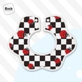 thumbnail image 4 of Hirioo Ladybugs Of Black And White Checkers for Baby Cotton Petal Bib Drool Bibs for Baby Boy Unisex, 4 of 9