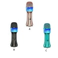 thumbnail image 5 of facefd KTV Wireless Microphone Sensitive Dynamic Speaker Bluetooth-compatible Player Receiver Mic Strong Compatibility Singing Device Rose golden, 5 of 5