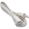 thumbnail image 6 of 10 FT Polarized 2 Prong Power Cord, 2 Outlet Extension Cable Cord US AC Two Prong Male Female Power Cable, Nema 1-15P to 1-15R, 10A 125V, White Indoor Extension Cord for Small Appliances, 6 of 9
