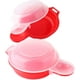 thumbnail image 1 of 2 juegos de cocina para huevos de microondas, herramienta de cocina de 1 minuto de huevo rápido de hamburgo (rojo y claro), 1 of 8