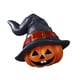 thumbnail image 5 of Divertida decoración de Halloween: estatua de cabeza de calabaza para jardín, chimenea o patio. Gris Izquierda, 5 of 9