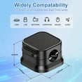 thumbnail image 3 of 18 Pack Cord Organizer Holder,Magnetic Cable Clips Management,Easy Strong Adhesive Phone USB Charger Cord,Hide Or Organize Desk Cable for Kitchen,Office,Car,Nightstand（Black）, 3 of 7