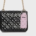 thumbnail image 2 of Unique Bargains 1 Pc Stylish Footprint Pattern Lipstick and Perfume Cover Handbag Charm Decorative Keychain Pink, 2 of 5