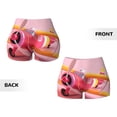 thumbnail image 5 of Fotbe Colorful Cartoon Biplane Seamless Shorts, Womens Workout Shorts High Waist Stretch Booty Short for Gym/Yoga/Running/Biking-Large, 5 of 9