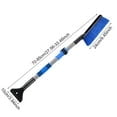 thumbnail image 5 of Adjustable Extendable Car Window Ice Scraper and Snow Brush with Detachable Head, 27.55-33.46 Inch Winter Defrosting Tool for Windshield Snow Removal, 5 of 7
