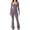 Gray, variant on Kureaily Casual Jumpsuit For Women Dressy V Neck Sleeveless Spaghetti Straps Harem Long Pants Bib Overalls Women's Casual Trousers