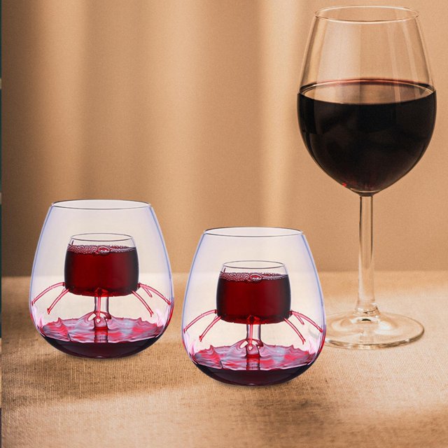 Juego de Vino de Fuente, Regalo Creativo Reutilizable, Juego de Vino , Juego de Comedor de Restaurante Occident Estilo A Macarena copas de vino