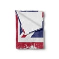 thumbnail image 2 of Union Jack Soft Flannel Fleece Throw Blanket, Grungy Aged UK Flag Big Ben Double Decker Country Culture Historic Landmark, Cozy Plush for Indoor and Outdoor Use, 70" x 90", Multicolor, by Ambesonne, 2 of 6