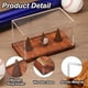 thumbnail image 3 of Exhibidor de anillos de campeonato Uxcell con base de madera, cubo de exhibición de béisbol acrílico, soportes para anillos claros, 3 of 5