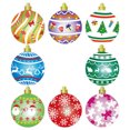 thumbnail image 5 of 50-500 pegatinas de globos de colores, 8 diseños para decoración de ventanas, cajas de regalo de Navidad, pegatinas decorativas de agradecimiento, 5 of 5