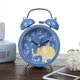 thumbnail image 1 of Reloj despertador de dibujos animados for dormitorio, mesita de noche, campana de Metal, reloj despertador pequeño, patrón de animales encantadores for niños con luz nocturna, reloj despertador, 1 of 7