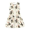 thumbnail image 4 of CLOHOMIN Chicken Tank Dress for Teen Girls 11-12 Years Old Comfy One Piece Sundress Sleeveless Flare Dress Kids Round Neck Flared Dress Special Occasion Dresses, 4 of 6