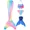 Blue monofin b1, variant on Mermaid Tails Swimming for Girls with Monofin Mermaid Tail Costume Pool Party Swimwear Kids Mermaid Bathing Suit 4PC