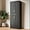 Black, variant on Cozy Castle Kitchen Pantry Cabinet, 71" Tall Rattan Doors Storage Cabinet with Large Drawer and Adjustable Shelves, Freestanding Rattan Pantry Cabinets for Kitchen, Dining Room, Living Room, Black