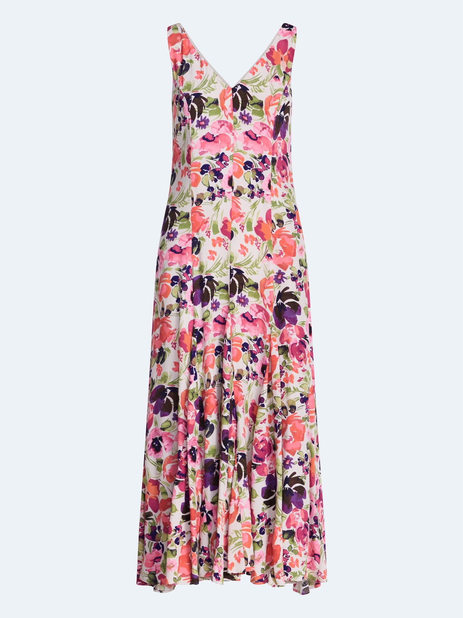 Scoop Women's and Women's Plus Maxi Godet Dress, Sizes 0-26W