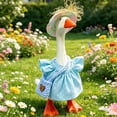 thumbnail image 4 of Tyidzon Mini Desk Goose Outfit Set, 7 inch Summer Clothes with Cute Hat and Bag, Magnetic Porch Statue Accessory for Home Office Decor, 4 of 5
