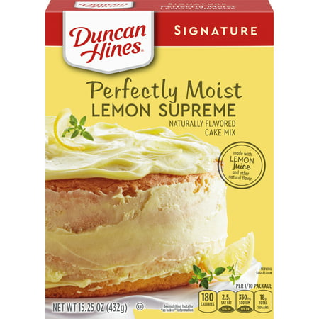 Duncan Hines Signature Perfectly Moist Lemon Supreme Cake ...