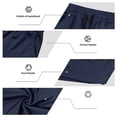 thumbnail image 4 of Gym Shorts for Men Mesh Breathable Quick-Dry Shorts Athletic Running Shorts Lightweight Workout Shorts with Pockets (Navy L), 4 of 7