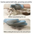 thumbnail image 4 of miaomiaoke 2 in 1 Pet Grooming Gloves for Dogs & Cats, Pet Fur Remover Glove, Grooming Brush for Shedding, Massage, Hair Remover Mitt, Fur Clean for Couch, Clothes,Carpet -1 Piece, 4 of 6