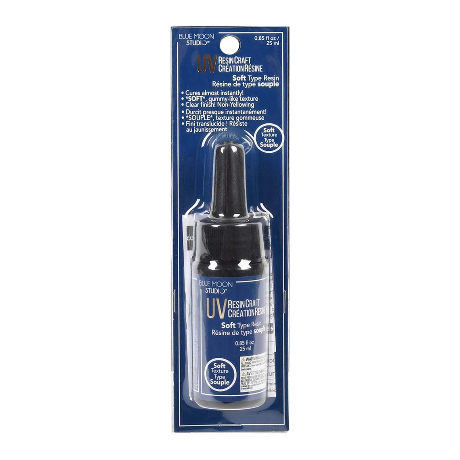 Blue Moon Studio UV Resin Craft Soft Type Resin, 0.85oz., 6 Pack