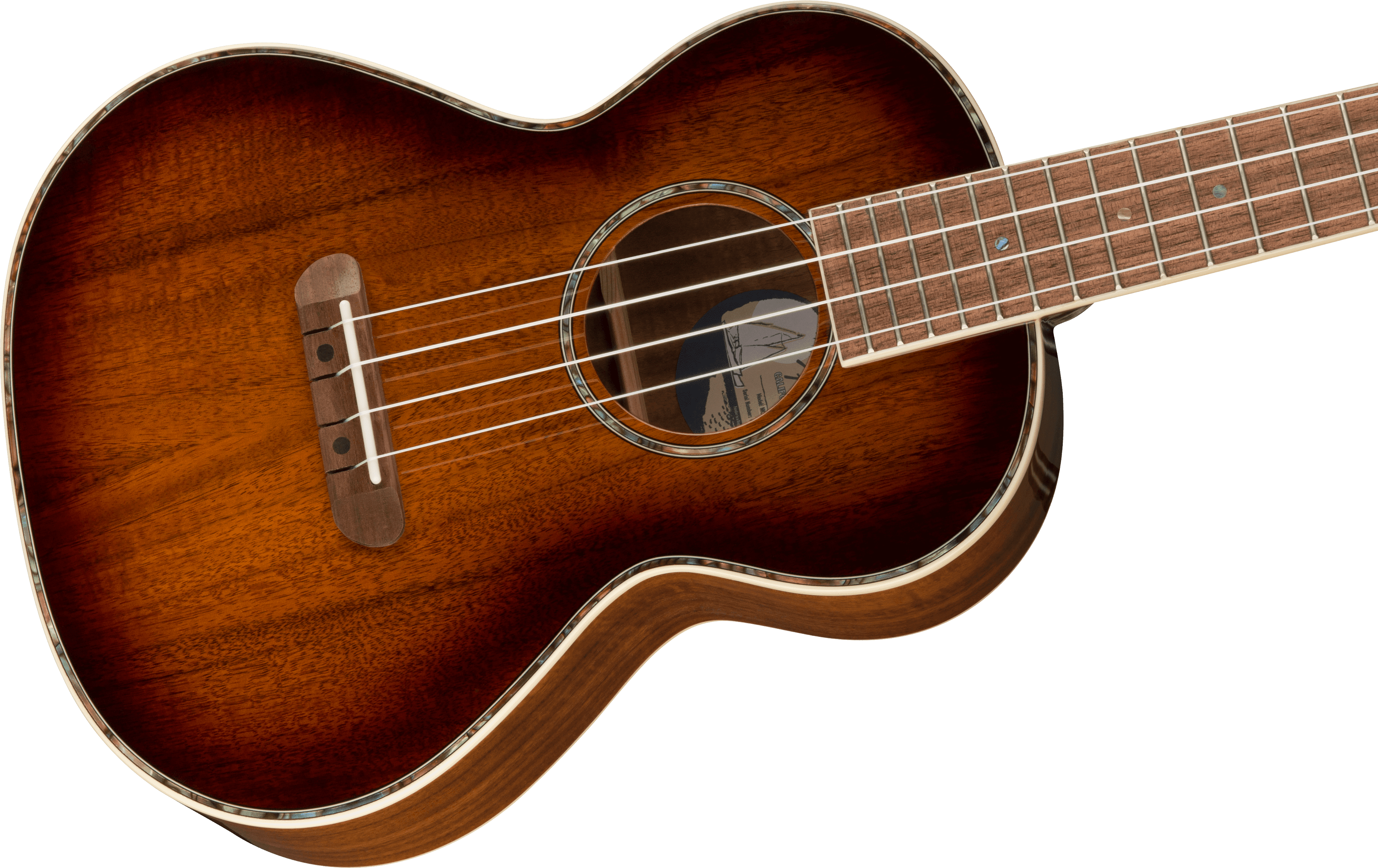 Fender Montecito Koa Acoustic-Electric Tenor Ukulele, Shaded Edge Burst