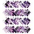 thumbnail image 2 of Soimoi 40Pcs Tie Dye Print Cotton Precut Fabrics For Quilting Craft Strips 2.5x42inches Jelly Roll - Purple, 2 of 3