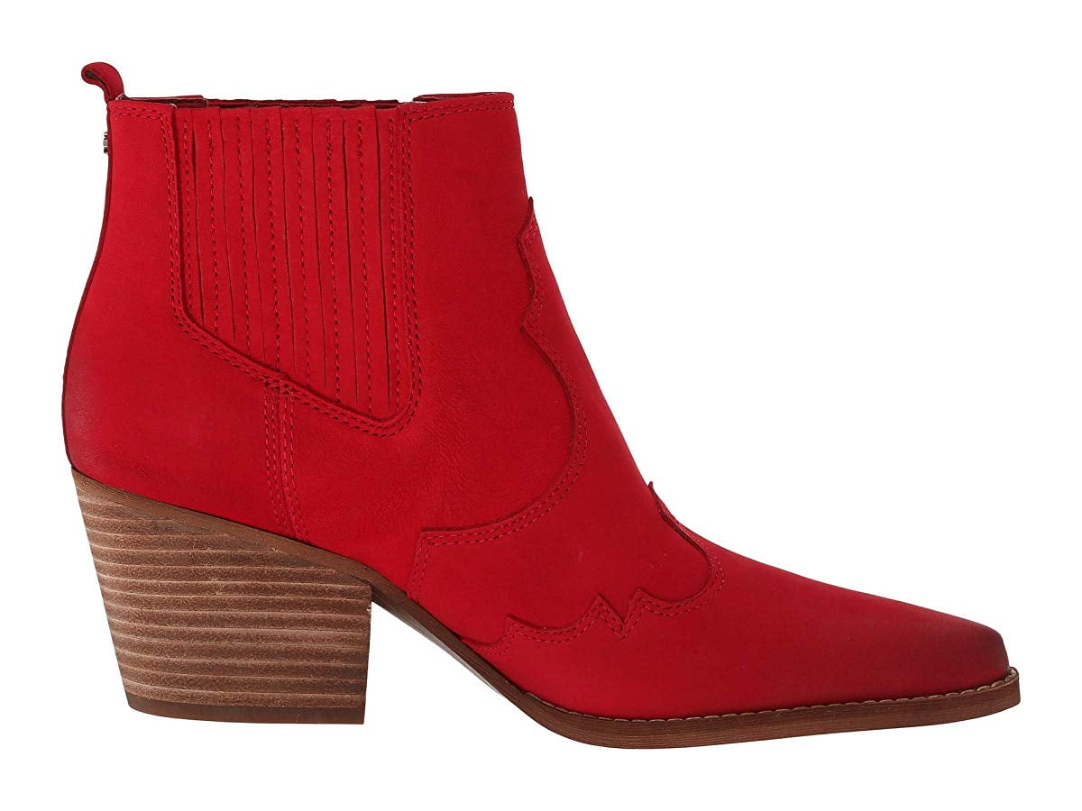 Sam Edelman Winona Deep Red Elko Nubuck 