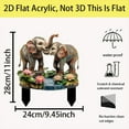 thumbnail image 3 of Steadline Animal Themed Acrylic Garden Stakes with Ground Spikes for Outdoor Decor Yard Landscaping Decorative Markers Weather Resistant Family Gift, 3 of 6