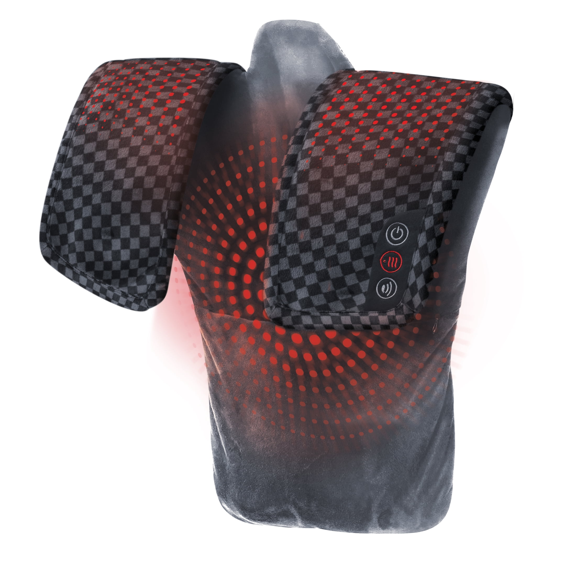 (4 pack) Homedics Weighted Massage Wrap for Neck, Shoulders, and Back Muscles with Soothing Heat