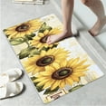 thumbnail image 2 of YIMEIS Sunflower Festive Celebration Kitchen Mat Rug Set - 1/2 Pcs Perfect for Kitchen Counter, 16''*24''/47''*18'', Functional for Decoration, 2 of 10