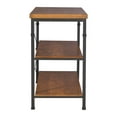 thumbnail image 3 of Linon Austin 3-Tier TV Stand, 50" Length, Fits TVs up to 52", Black/Ash Veneer, 3 of 16