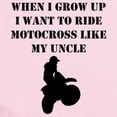 thumbnail image 2 of CafePress - Ride Motocross Like My Uncle Body Suit - Long Sleeve Cotton Baby Bodysuit, 2 of 4